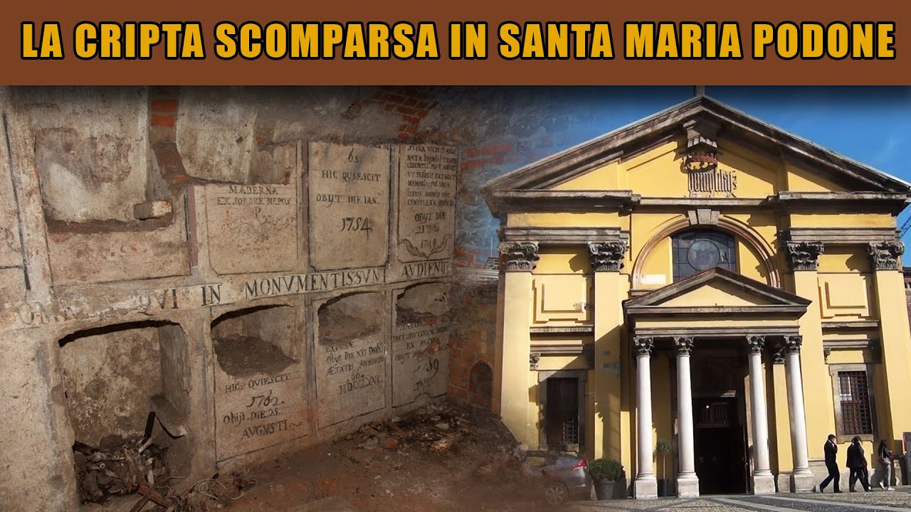 Esplorazione della cripta della chiesa di Santa Maria Podone, Milano (MI)