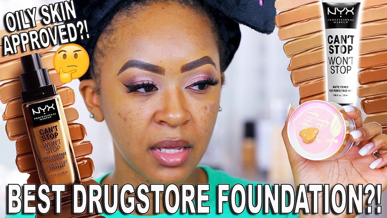 OILY SKIN APPROVED?!! | NYX CAN'T STOP WON'T STOP FOUNDATION REVIEW + WEAR TEST ♡ Fayy Lenee Beauty