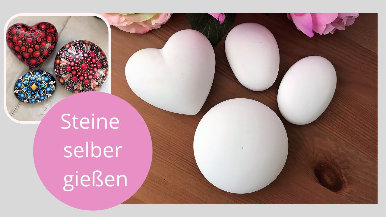 Steine gießen für deine Mandala-Dotpainting Projekte