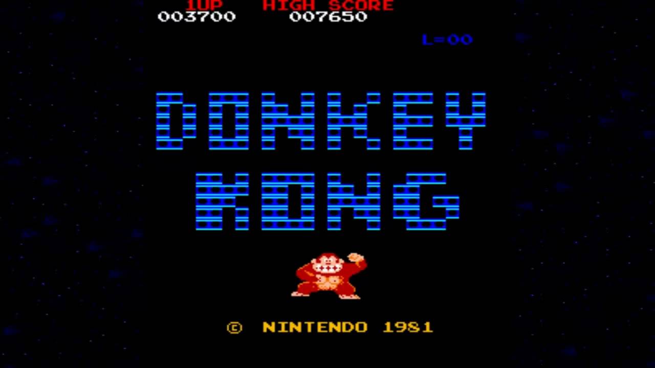 Donkey Kong 1981 Nintendo Mame Retro Arcade Games