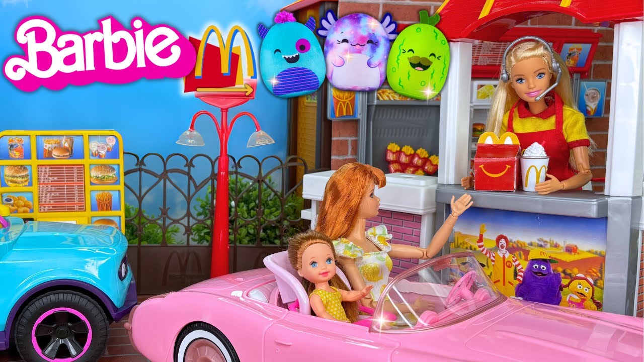 Barbie & Ken Doll Family McDonald's Squishmallows Happy Meal Story
