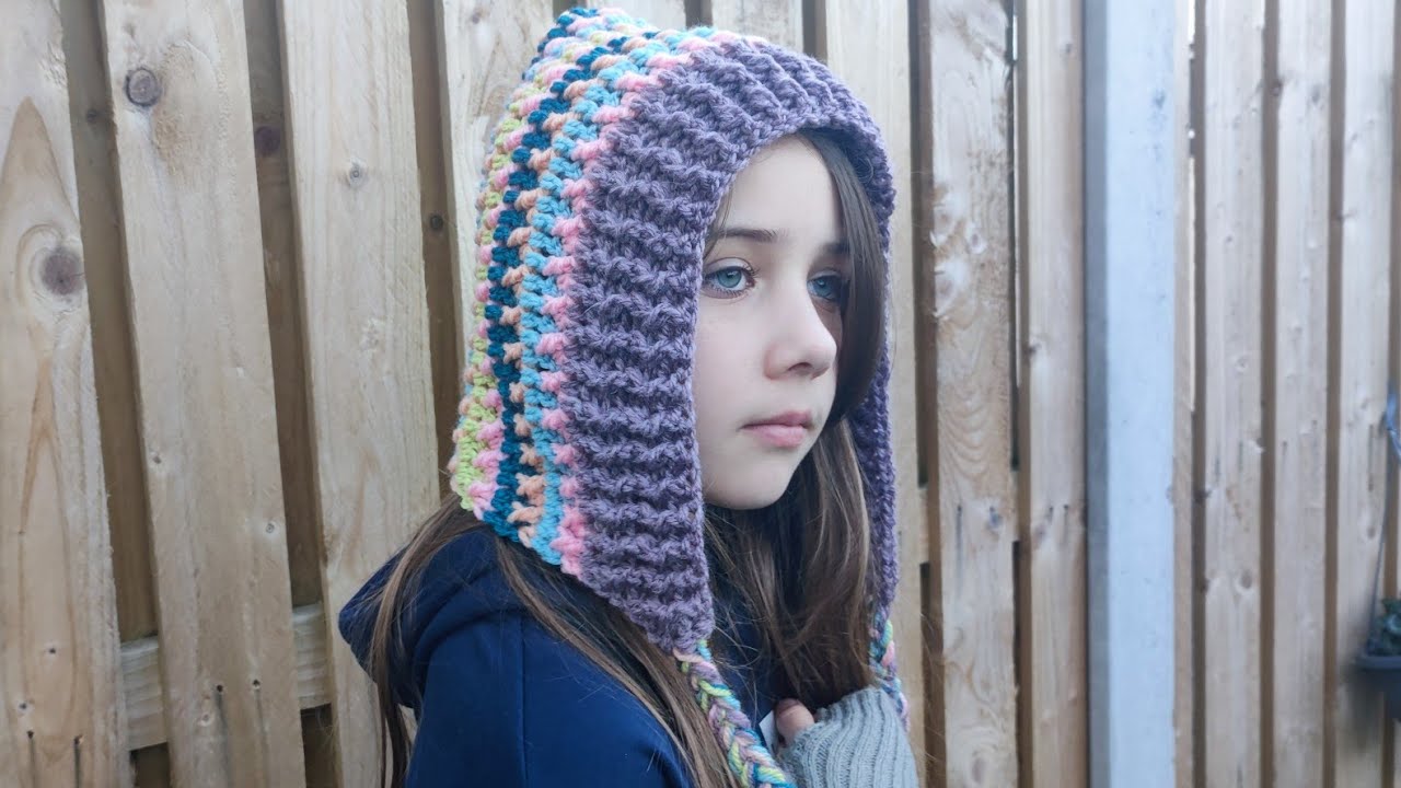 Crochet #91 How to crochet Cozy winter hat / hood
