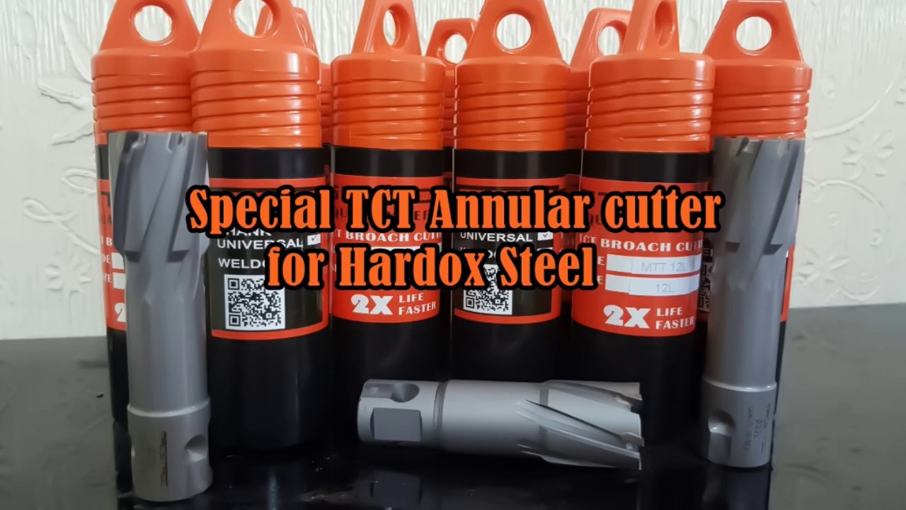 Drilling Hardox steel using Macstroc TCT annular cutters -Blackestone UAE