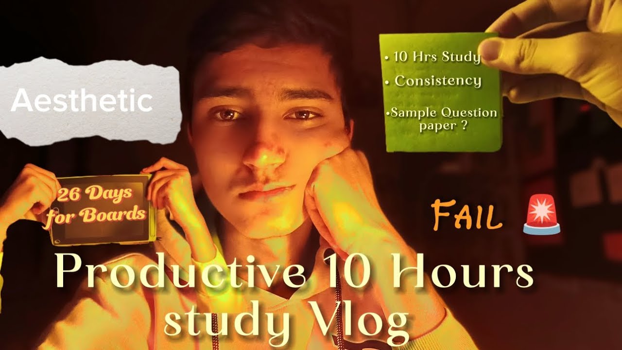 Aesthetic✨ & productive 🔥10 Hours ⏰ Study Vlog 🤌🏻| Cbse 10th Grader 🫶🏻💗 #studyvlog #cbse10