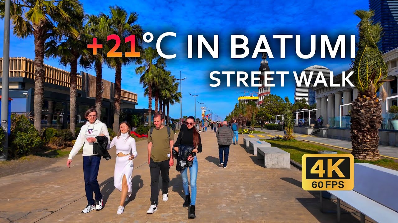 WINTER walking tour in Batumi. It's INCREDIBLY warm in February!