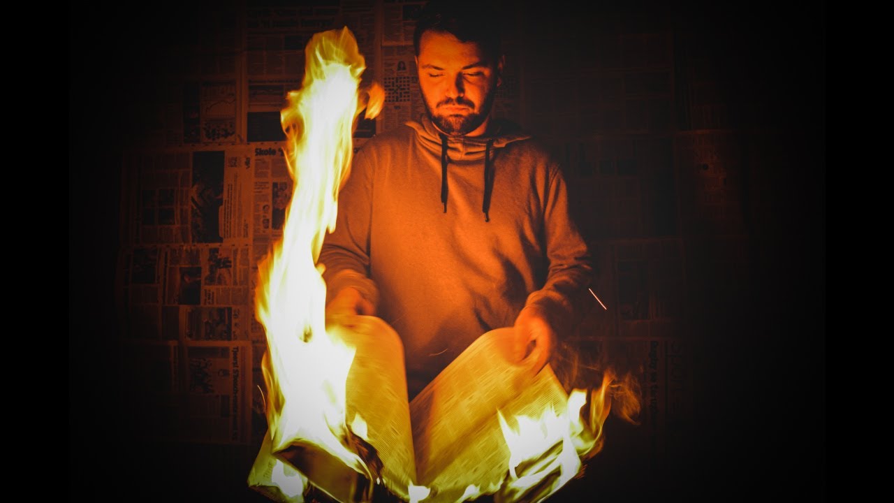 How To: Fire Photography + BLAZING FIRE NEWSPAPER PHOTOSHOOT