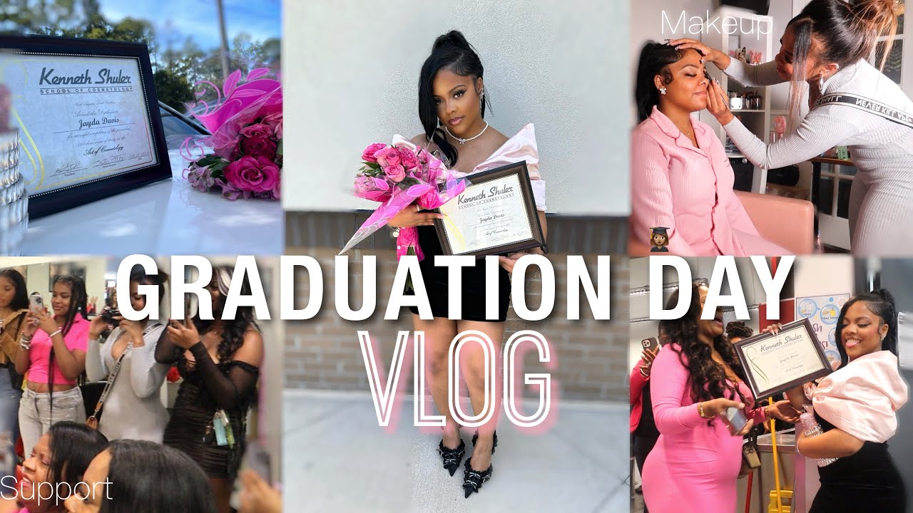VLOG : I GRADUATED FROM COSMETOLOGY SCHOOL!! 🎓🎀 !! Giveaway + GRWM