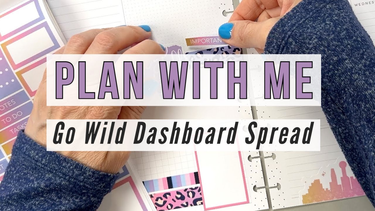 Plan With Me - Custom Classic Dashboard Happy Planner Go Wild Texas Spread for my Patron, Bobbie!