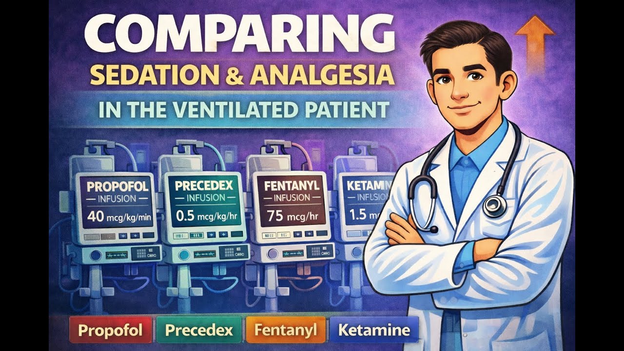 Comparing Sedation and Analgesia in the Ventilated Patient - Propofol, Precedex, Fentanyl, Ketamine