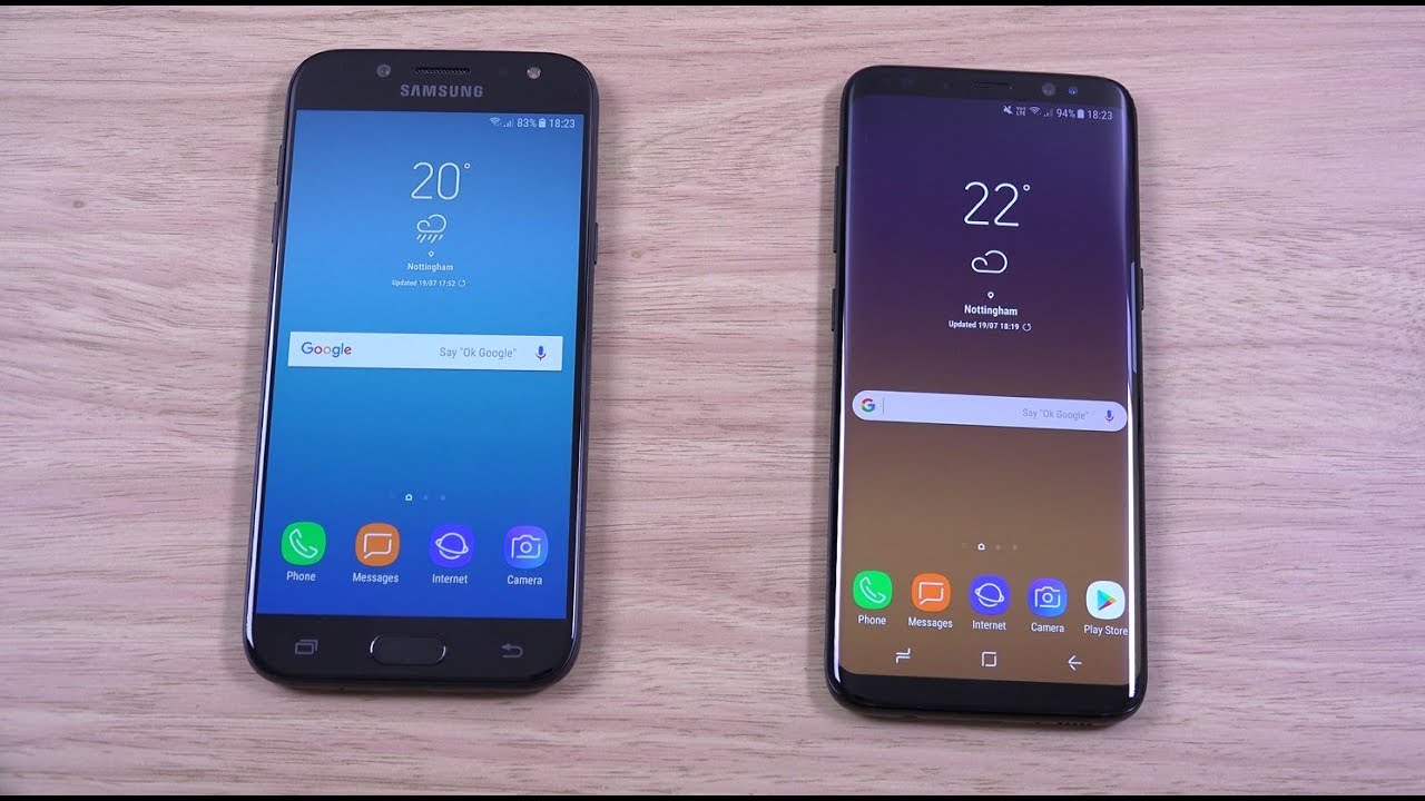 Samsung Galaxy J5 Pro 2017 vs Galaxy S8 - Speed Test!