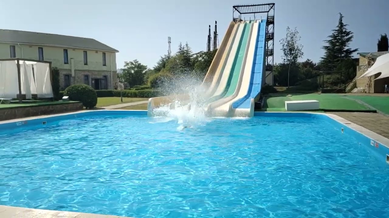 Vivo X50 Slowmotion test Аквапарк Зурбаган