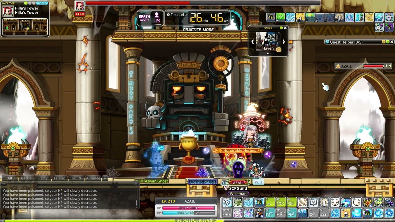 Maplestory N Ice lightning mage solo Hard Hilla