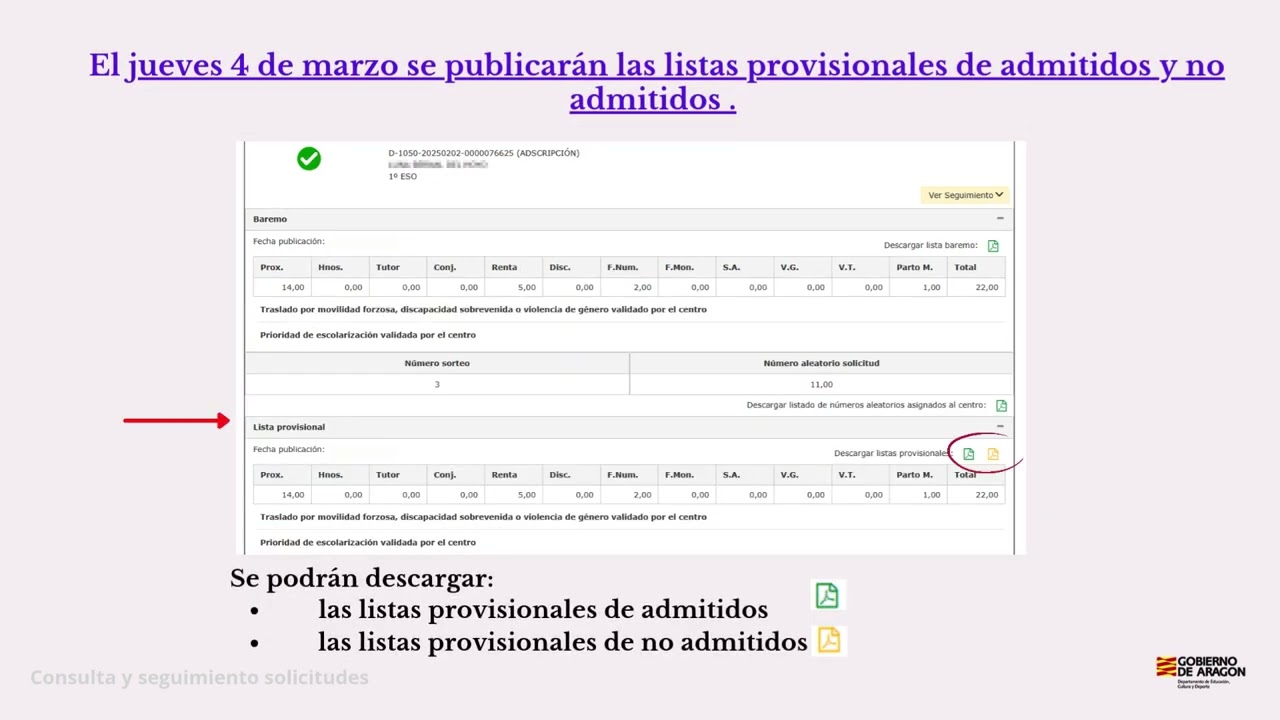Seguimiento solicitud telemática proceso de Adscripción 26-27