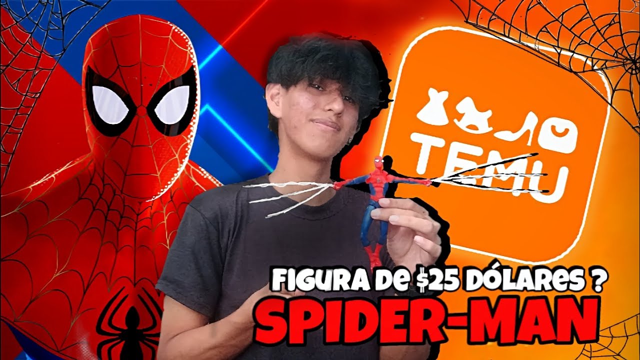 Figura de $25 dólares?/ Spider-man del Temu.