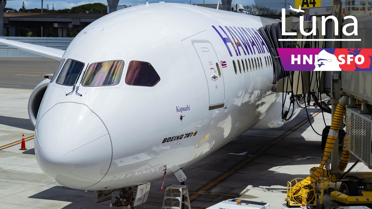 Inaugural Flight - Hawaiian Airlines Boeing 787-9 Flight From Honolulu to San Fransisco