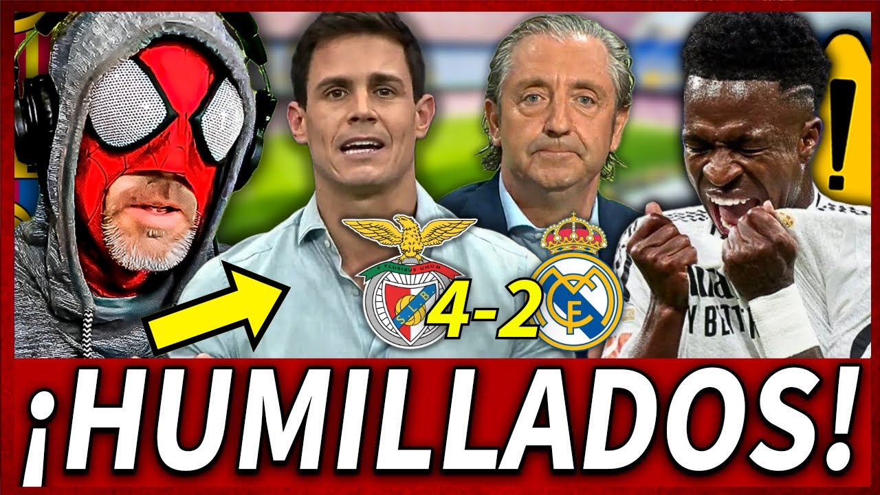 🤯¡LLOROS Y REACCIONES LAMENTABLES A LA DEBACLE DEL MADRID en CHAMPIONS! | BENFICA 4-2 MADRID
