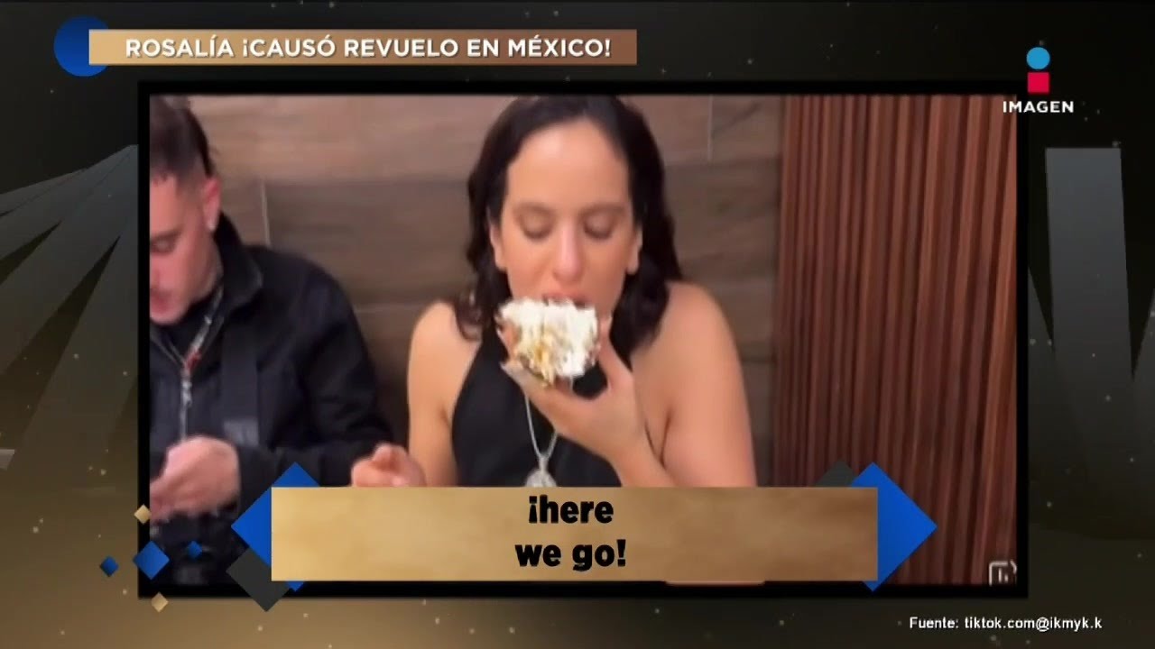 ¡Rosalía prueba POZOLE por primera vez en su visita a México! | De Primera Mano