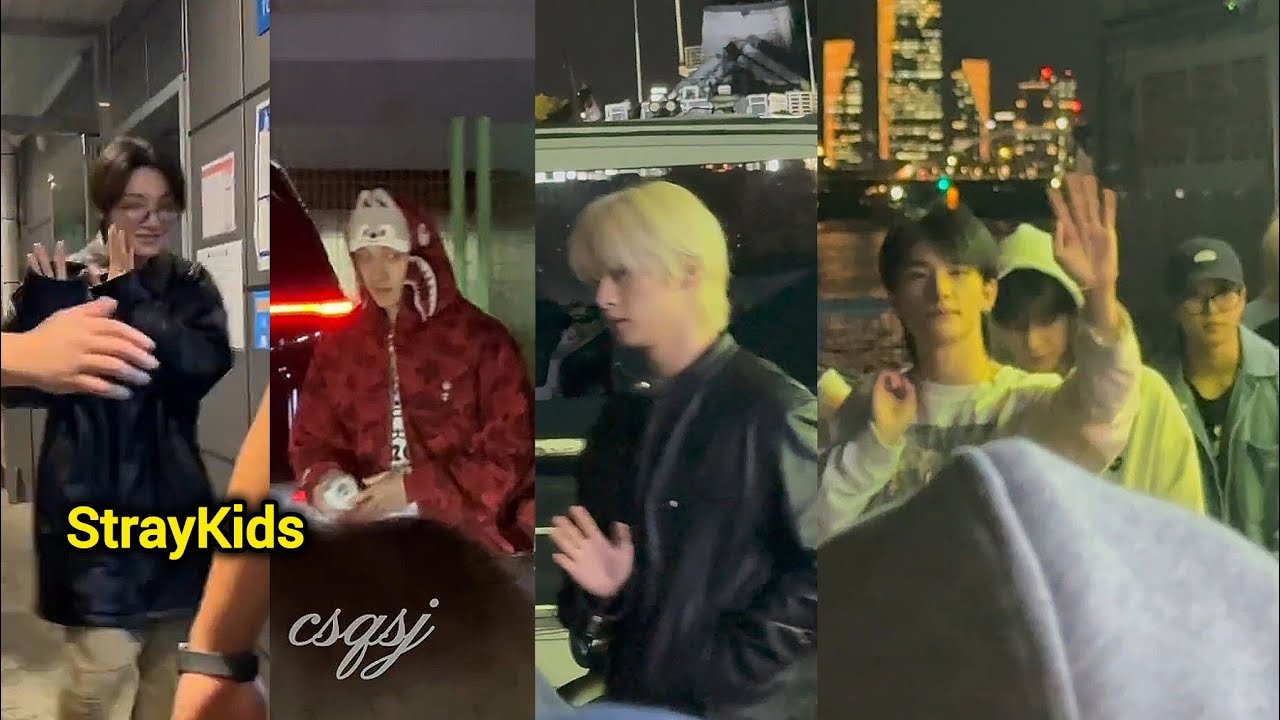 StrayKids Spotted at Their DominATE: CelebrATE Pop-Up Store today