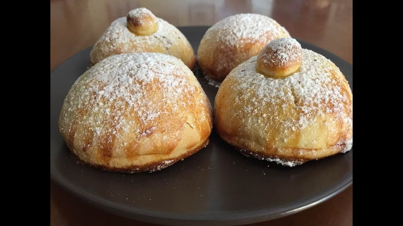 Panzerotti ..dolci catanesi con crema bianca e al cacao