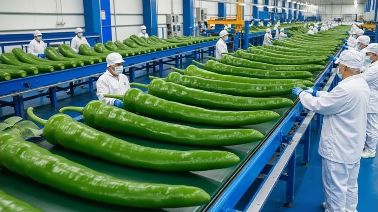 Inside the Modern chili Factory: How Chili Powder are Made in factory (full process)