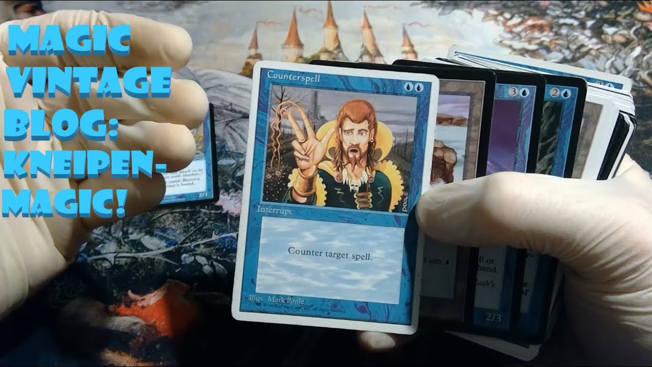 Magic Vintage Schätze 6: KNEIPENMAGIC (1994-1999) Mono-blaues Casual Deck Magic the Gathering MtG