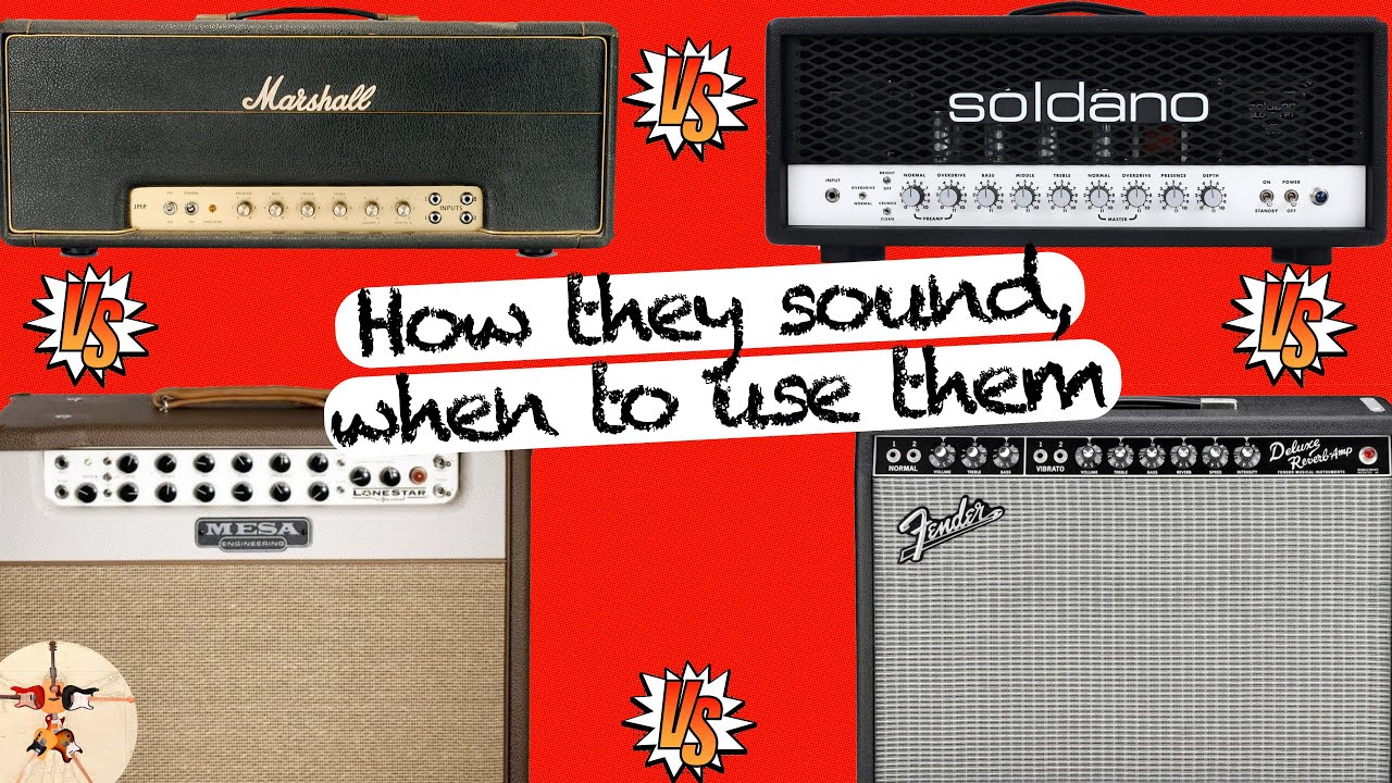 SOLDANO SLO 100 vs MARSHALL PLEXI vs MESA BOOGIE LONE STAR vs FENDER DELUXE REVERB