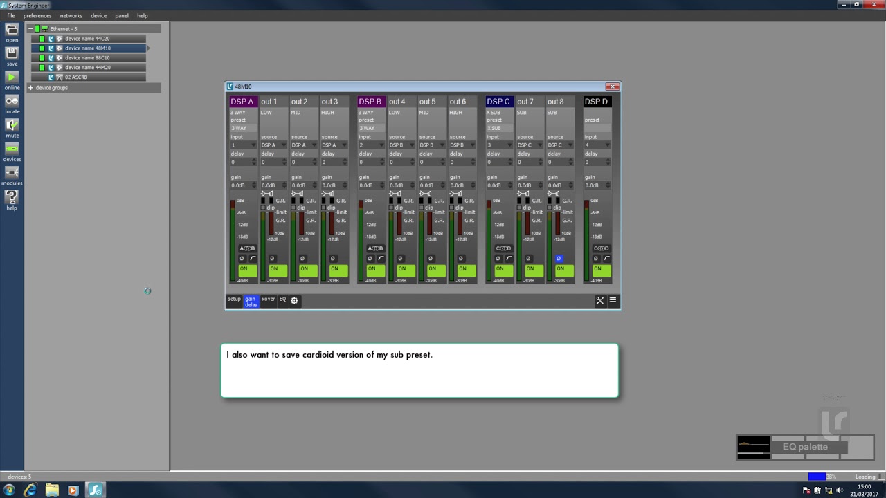 Module presets components snapshots