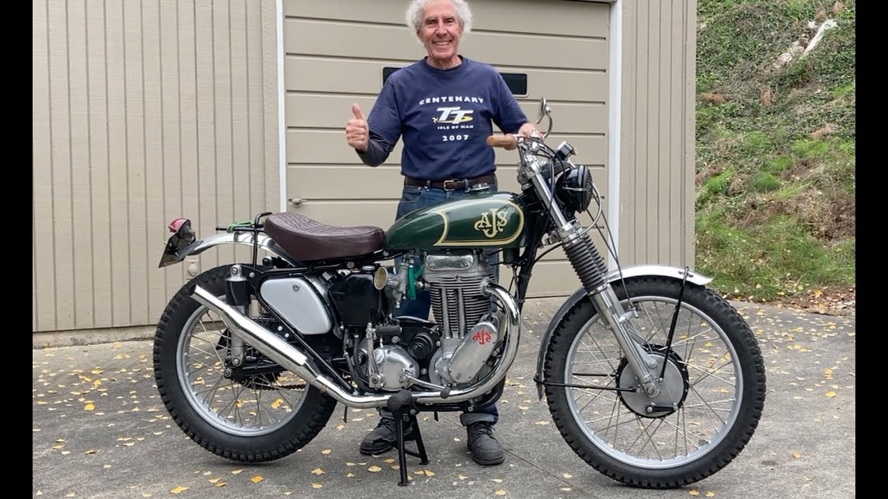 The Cafe Scrambler is Done!   53-ish AJS model 18.