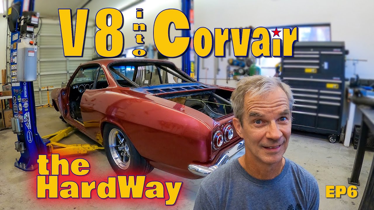 V8 into Corvair redesigned rear suspension