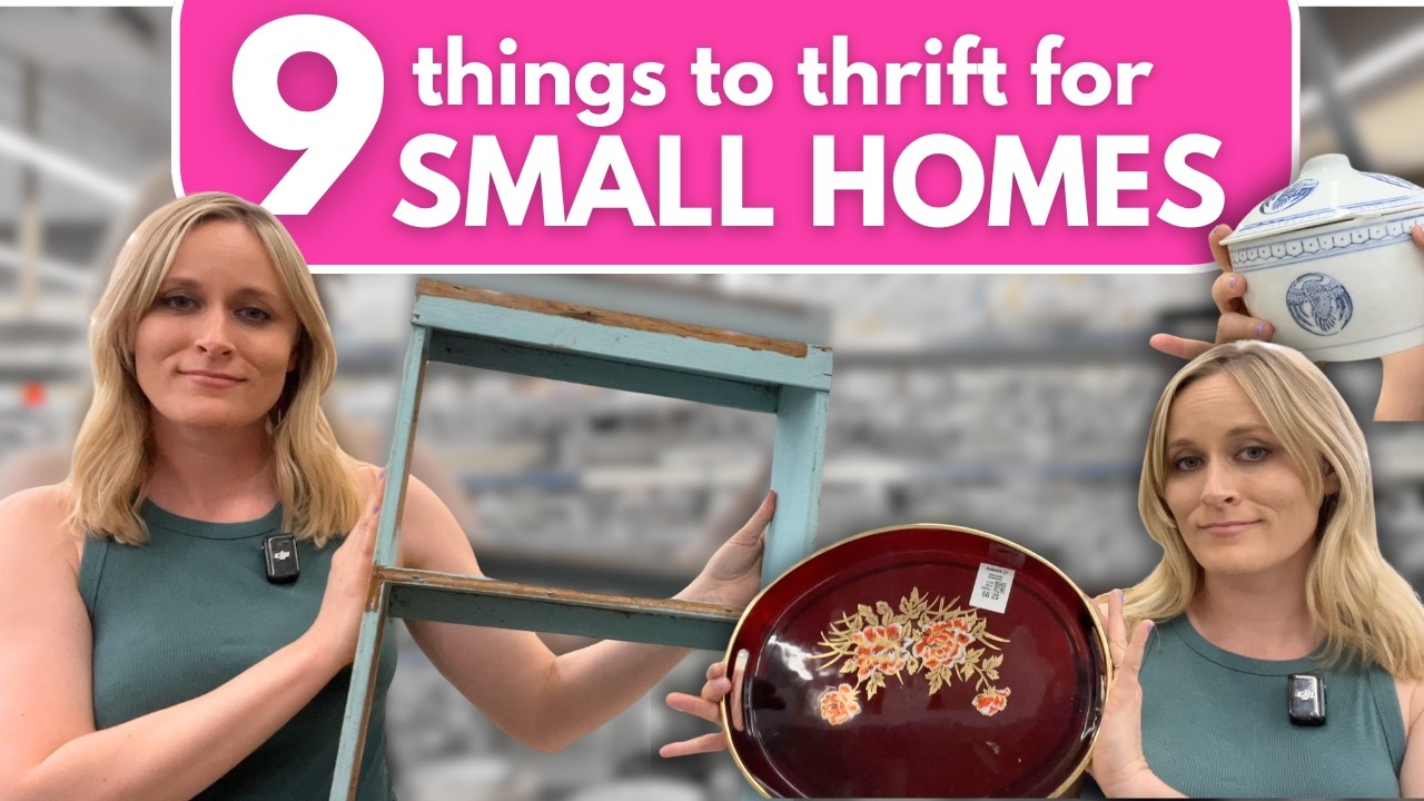 9 Things to Thrift to MAXIMIZE SPACE in a Small Apartment | Repurposed Decor Ideas