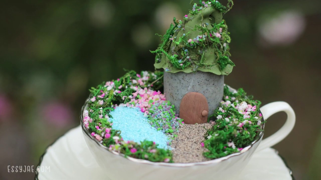 DIY Easy Mini Fairy Garden in a Teacup Tutorial ☀️ Summer Crafts