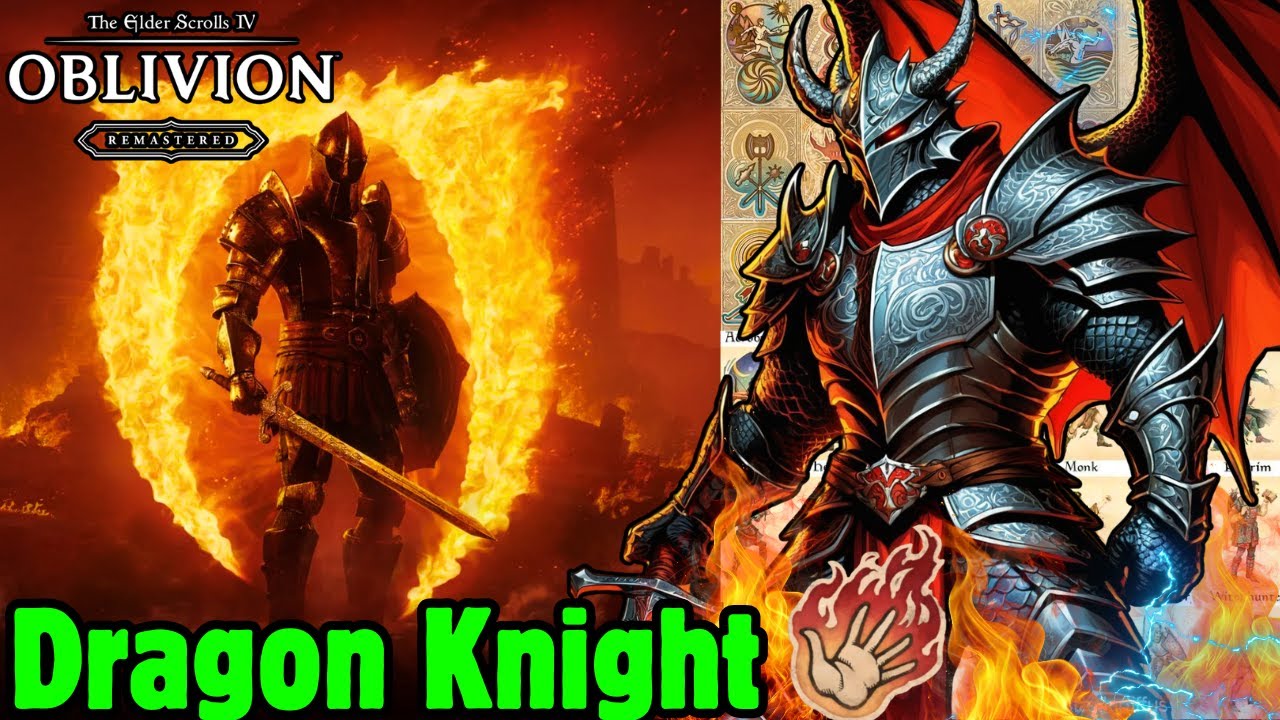 OP DRAGON KNIGHT Mage Tank Build in Oblivion Remastered