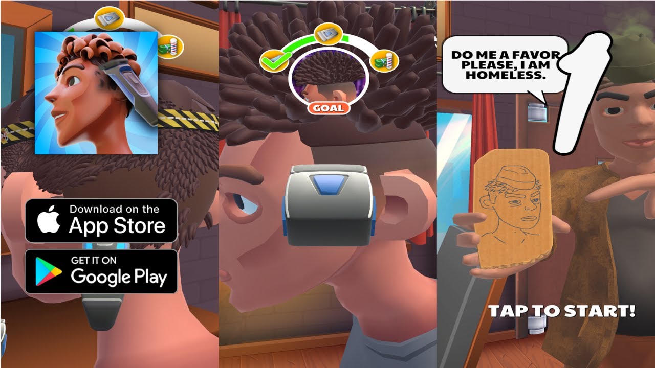 Fade Master 3D: Barber Shop Gameplay Walkthrough Part 1 - Level 1 ~ 9 (Android, IOS)