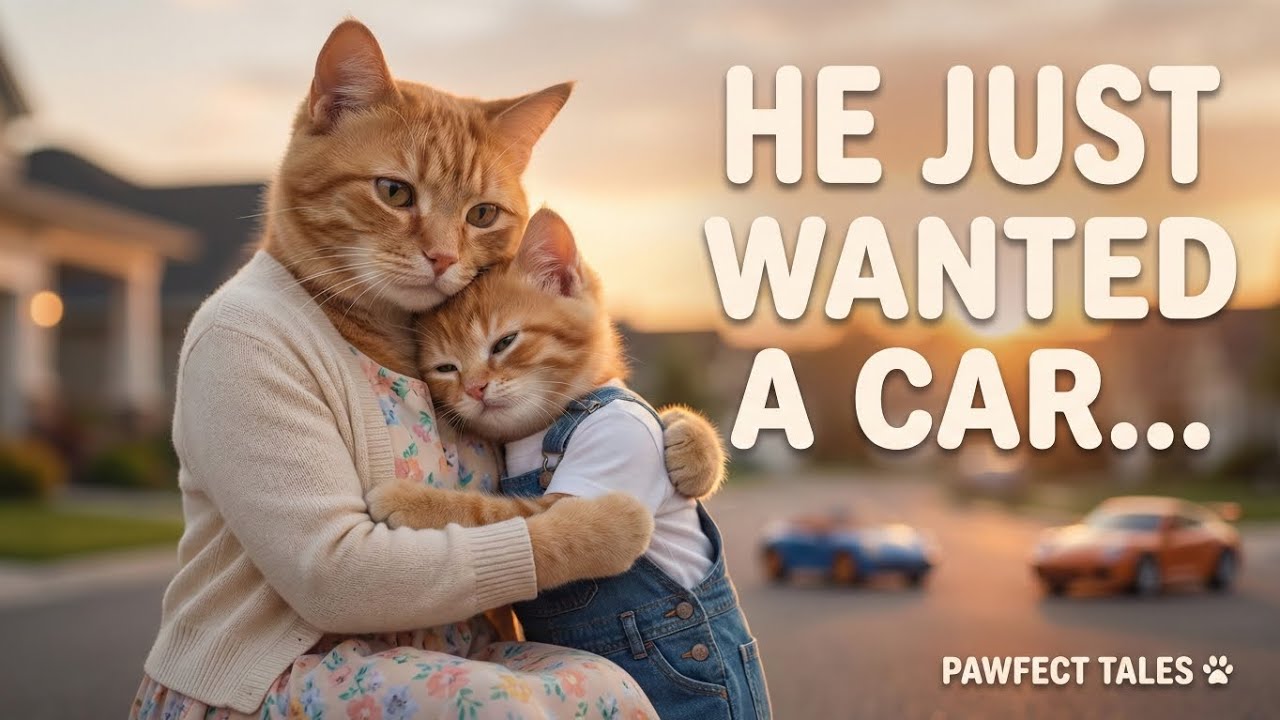 He Just Wanted a Car 🐾 | A Mama & Kitten Wish Story | Pawfect Tales