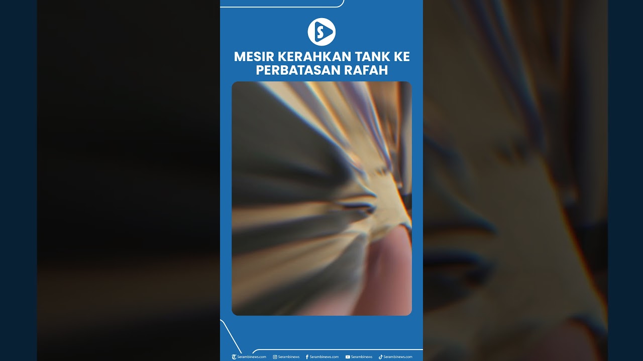 Mesir Kerahkan Tank ke Perbatasan Rafah