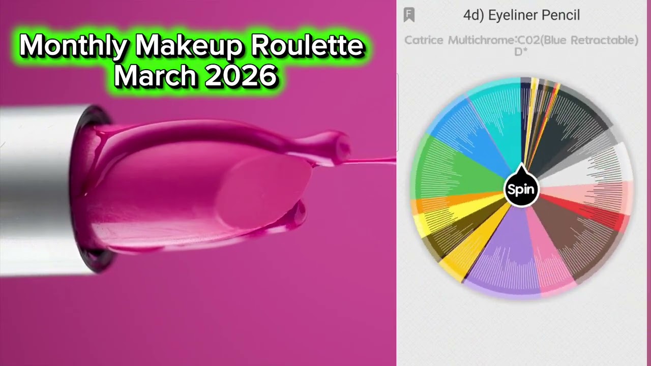 Monthly Makeup Roulette: March 2026 #MonthlyMakeupSeries #Roulette #makeup #beauty #mycollection 