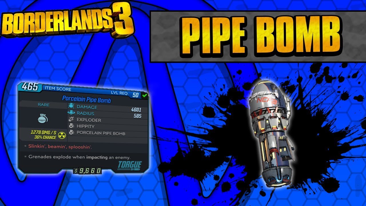 Borderlands 3 | *BROKEN* Porcelain Pipe Bomb Unique Grenade Guide (One Shot Anything!) *Patched*