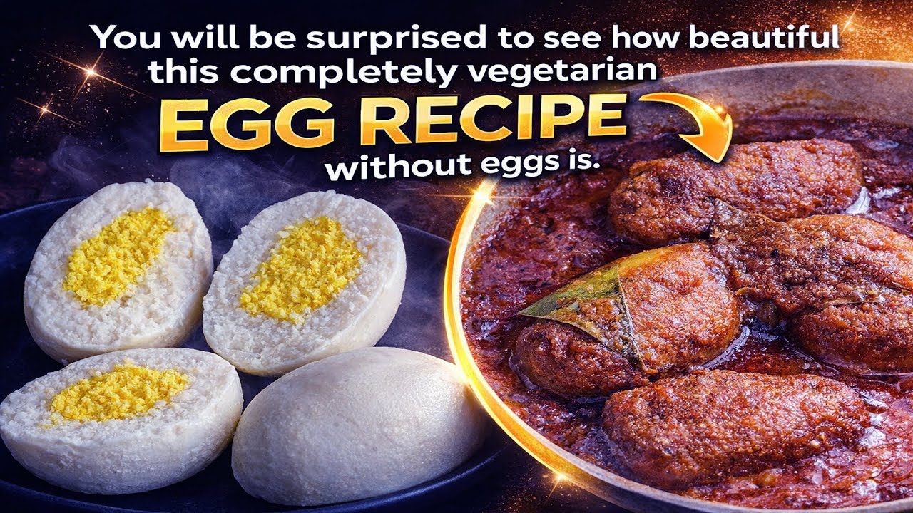Niramish Egg Recipe Without Real Eggs|Quick Bengali Vegetarian Dim Recipe in20 Minutes for Beginners