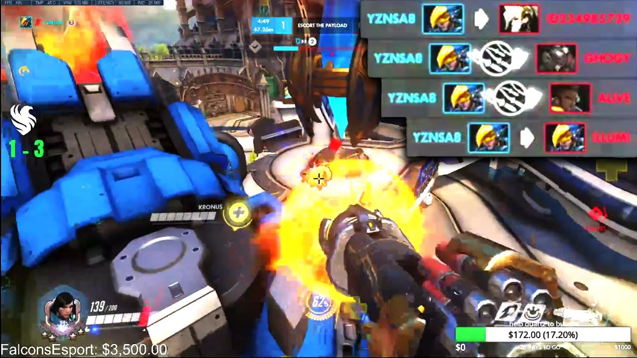 Yznsa DPS Main - Pharah and Echo! POTG! [ Overwatch Season 28 Top 500 ]