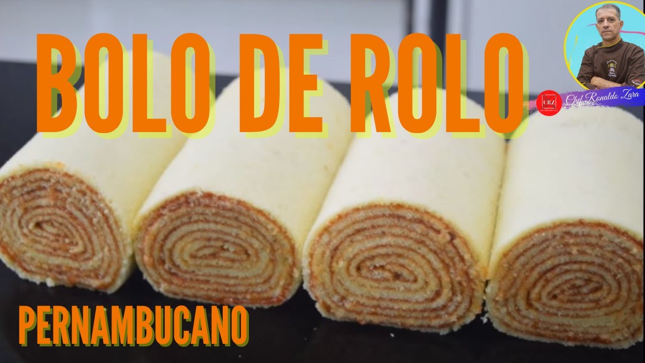 Bolo de Rolo Original com Goiabada - Bolo Pernambucano - Receitas Típicas do Brasil