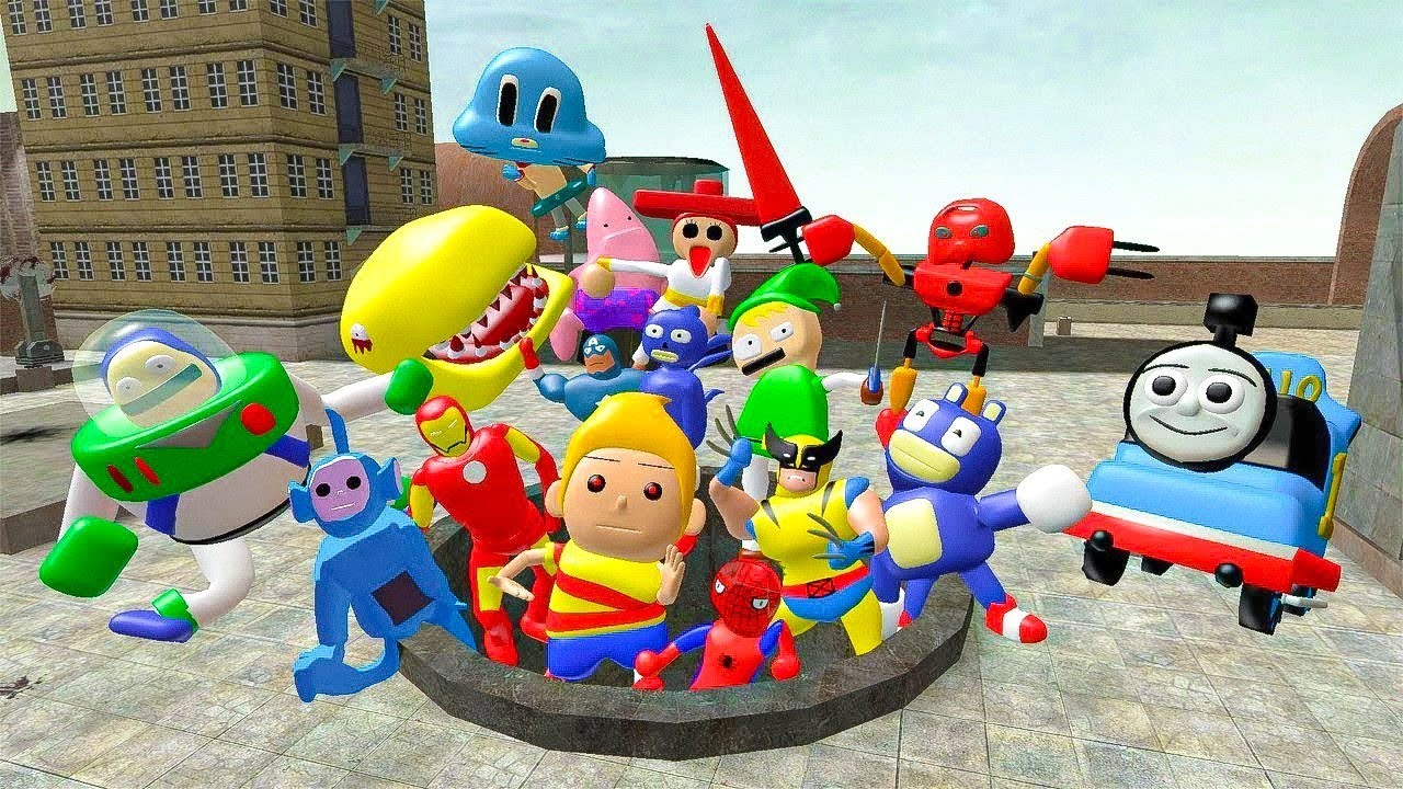 SPARTAN KICKING NEW 3D SANIC MARVEL HEROES CLONES MEMES in Garry's Mod!Five Nights at Freddy's