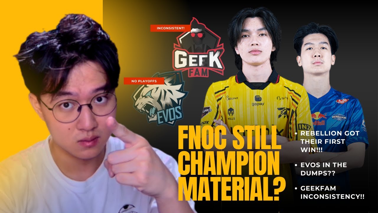 FNOC Still CHAMPION MATERIAL?? REBELLION GOT THEIR FIRST WIN!!! EVOS IN THE DUMPS?? MiRecap Week 4