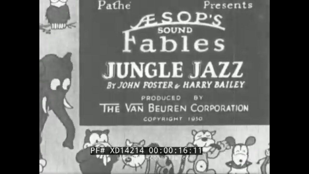 "JUNGLE JAZZ"  1930 VAN BEUREN CORP. SOUND CARTOON XD14214