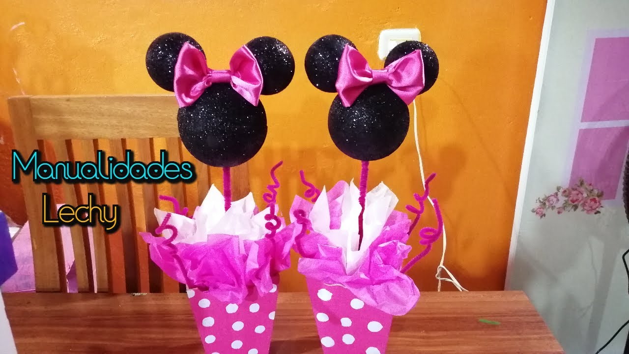 CENTRO DE Mesa minie mouse/ FACIL Y RAPIDO 😊😊😍