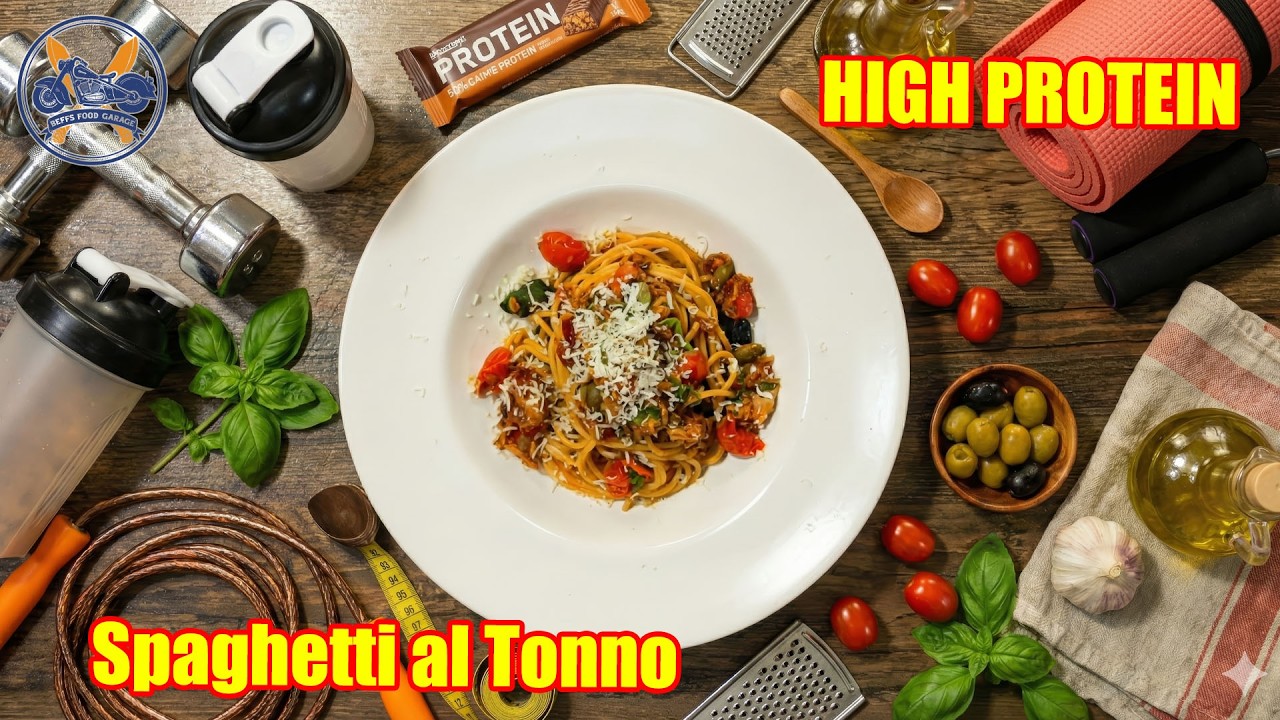Muskelaufbau pur: Spaghetti al Tonno mit 60g Protein 💪