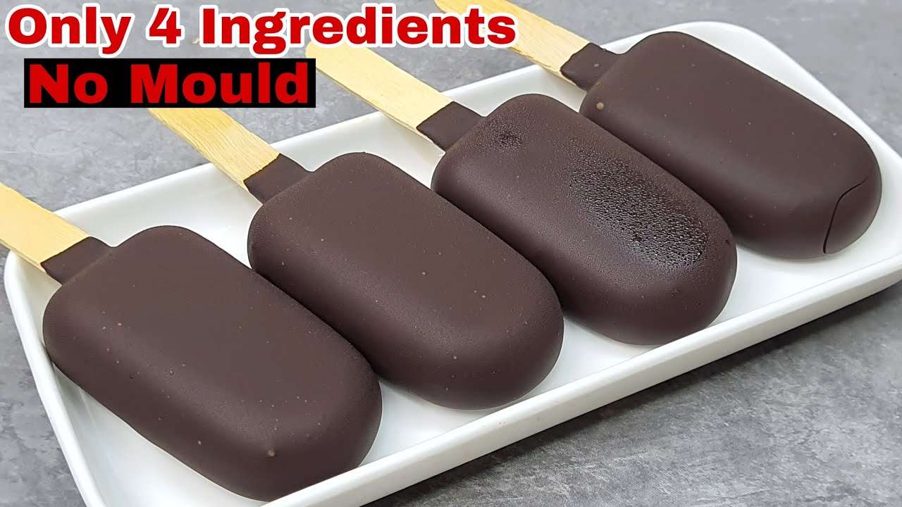 Only 4 Ingredients Chocobar Without Mould, Cream|सिर्फ 2 कप दूध से बनाए बिना मोल्ड, क्रिम चॉकोबार