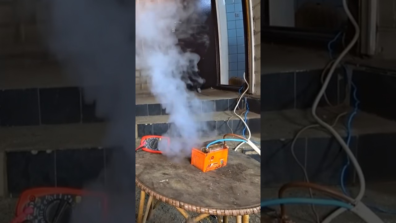 how does a battery boil