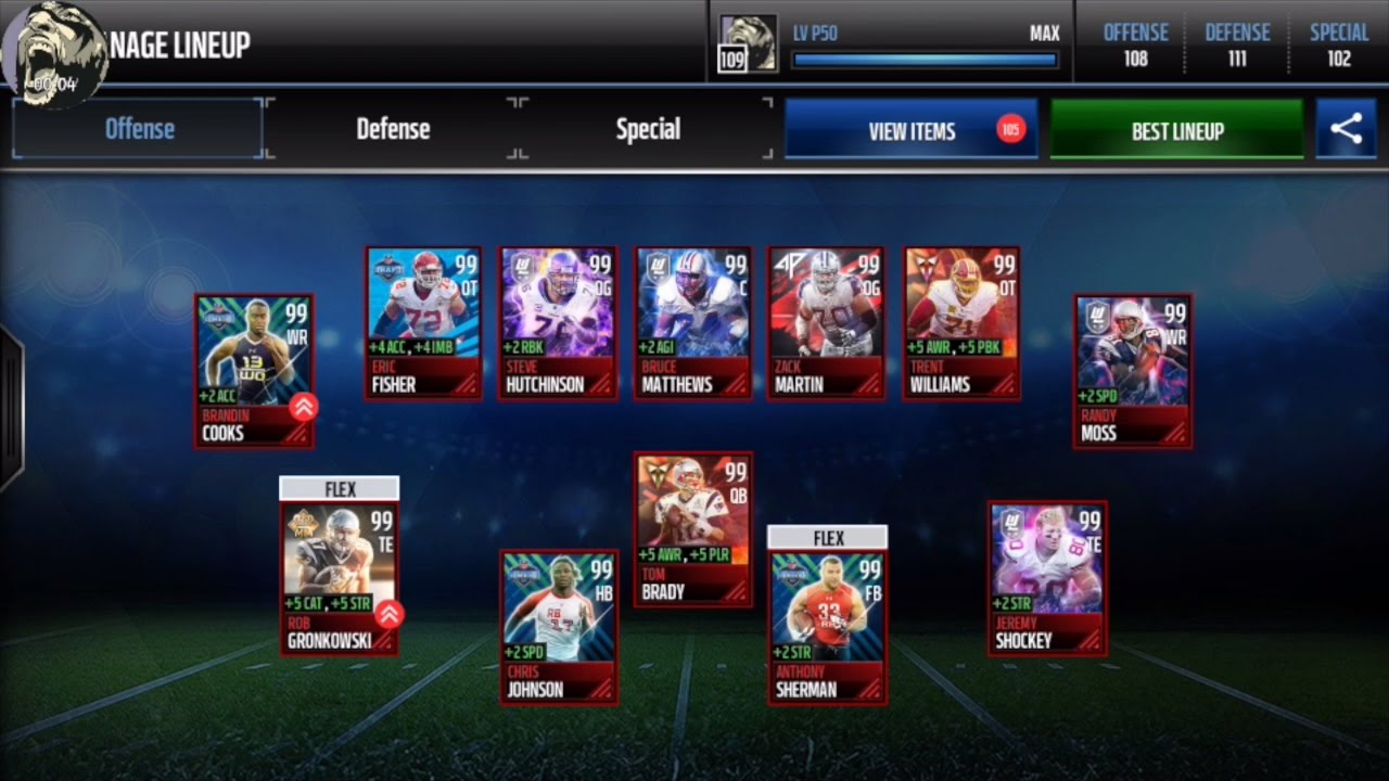 109 OVERALL! HIGHEST RATED AND GREATEST TEAM IN MADDEN MOBILE HISTORY!