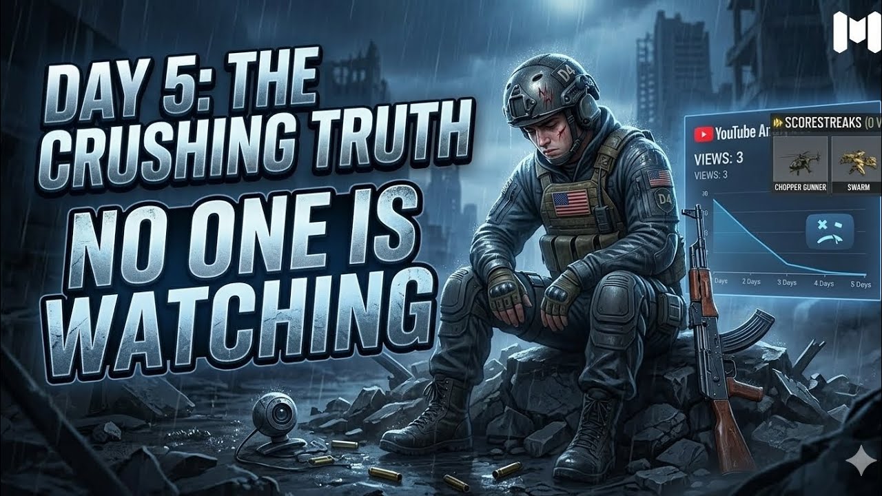 day 5: the hard truth... no one is watching my videos 💔