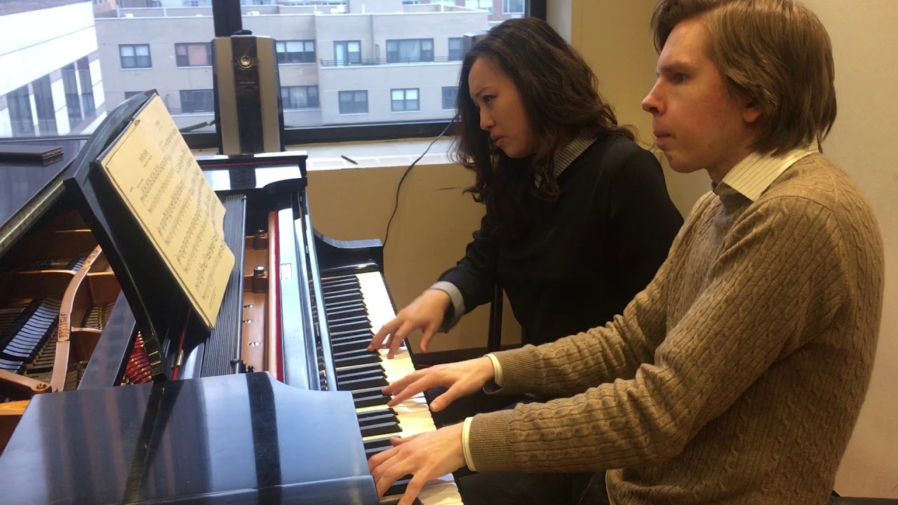 CMS of Lincoln Center pianists Juho Pohjonen & Wu Qian rehearse the Schubert Fantasie